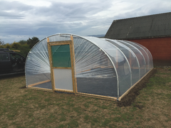 8 Metre Wide Polytunnel Sheeting - Clear UV Stabilised, 600 Gauge