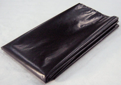4 Metre Wide Black Polythene Sheeting -  500 Gauge / 125 Micron