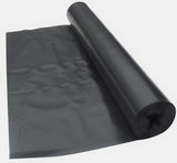 4 Metre Wide Black Polythene Sheeting -  500 Gauge / 125 Micron